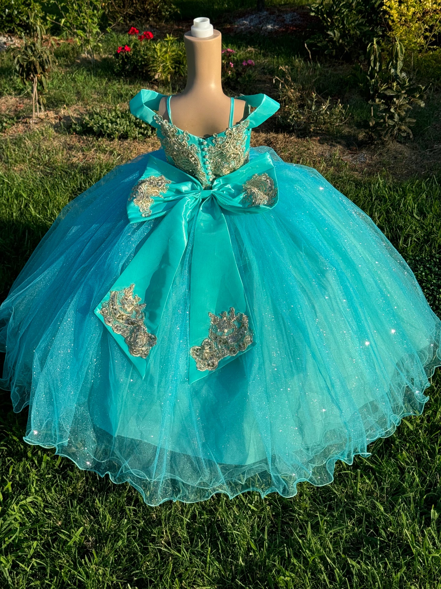 Maryfer Satin Aqua