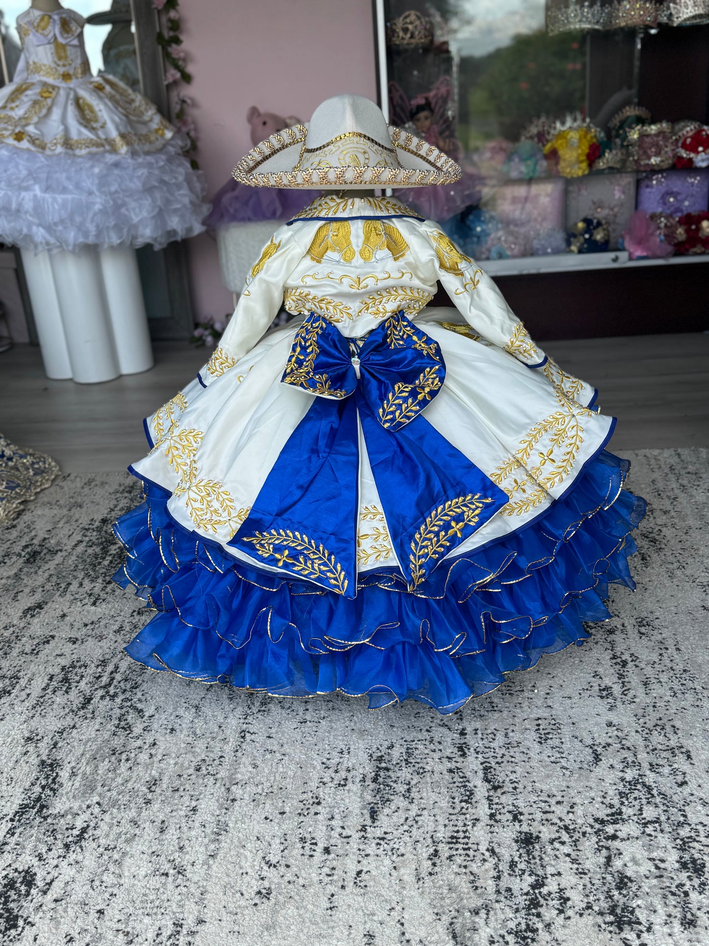 Maria Juana Royal Blue/Ivory