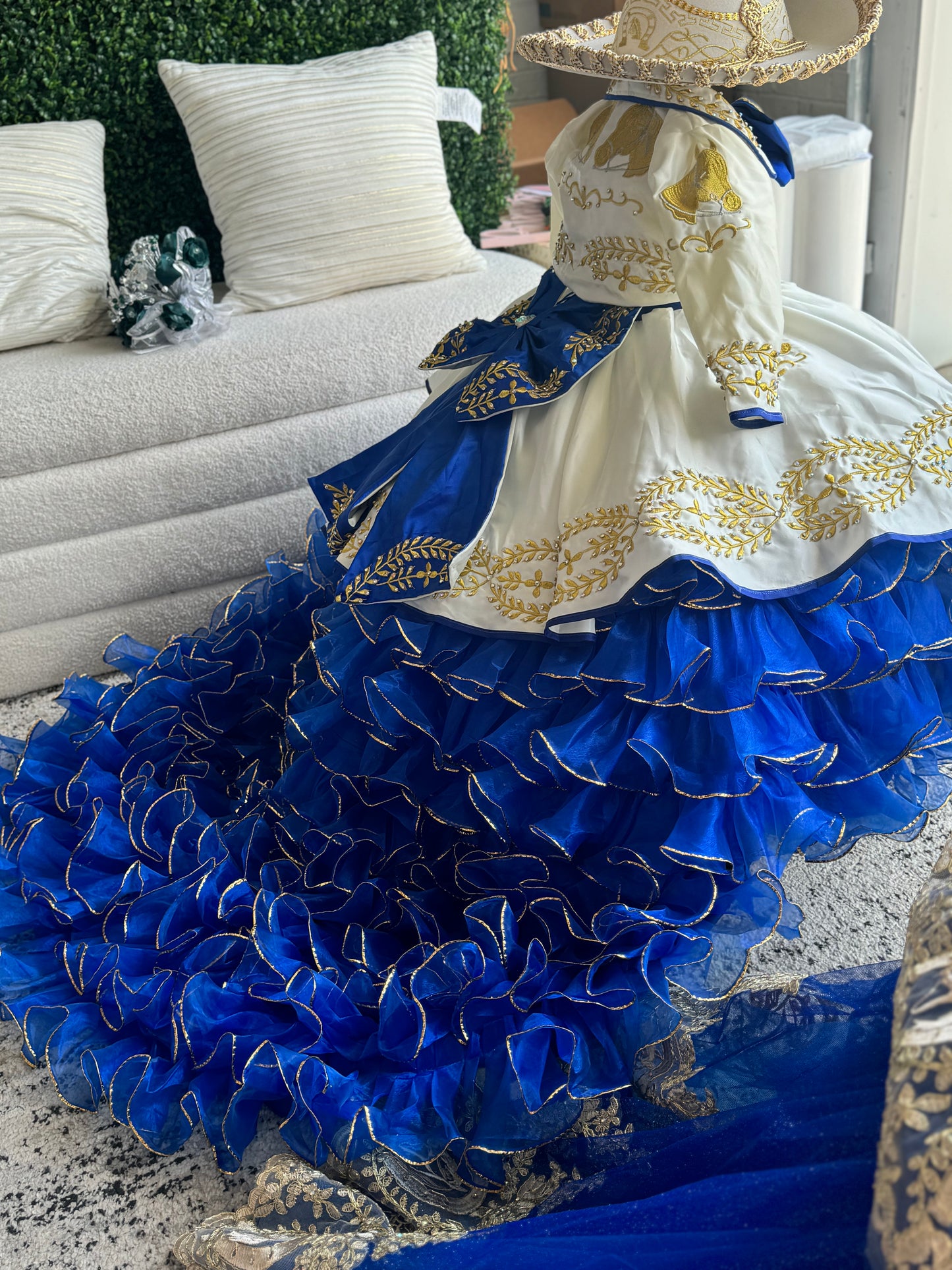 Maria Juana Royal Blue/Ivory