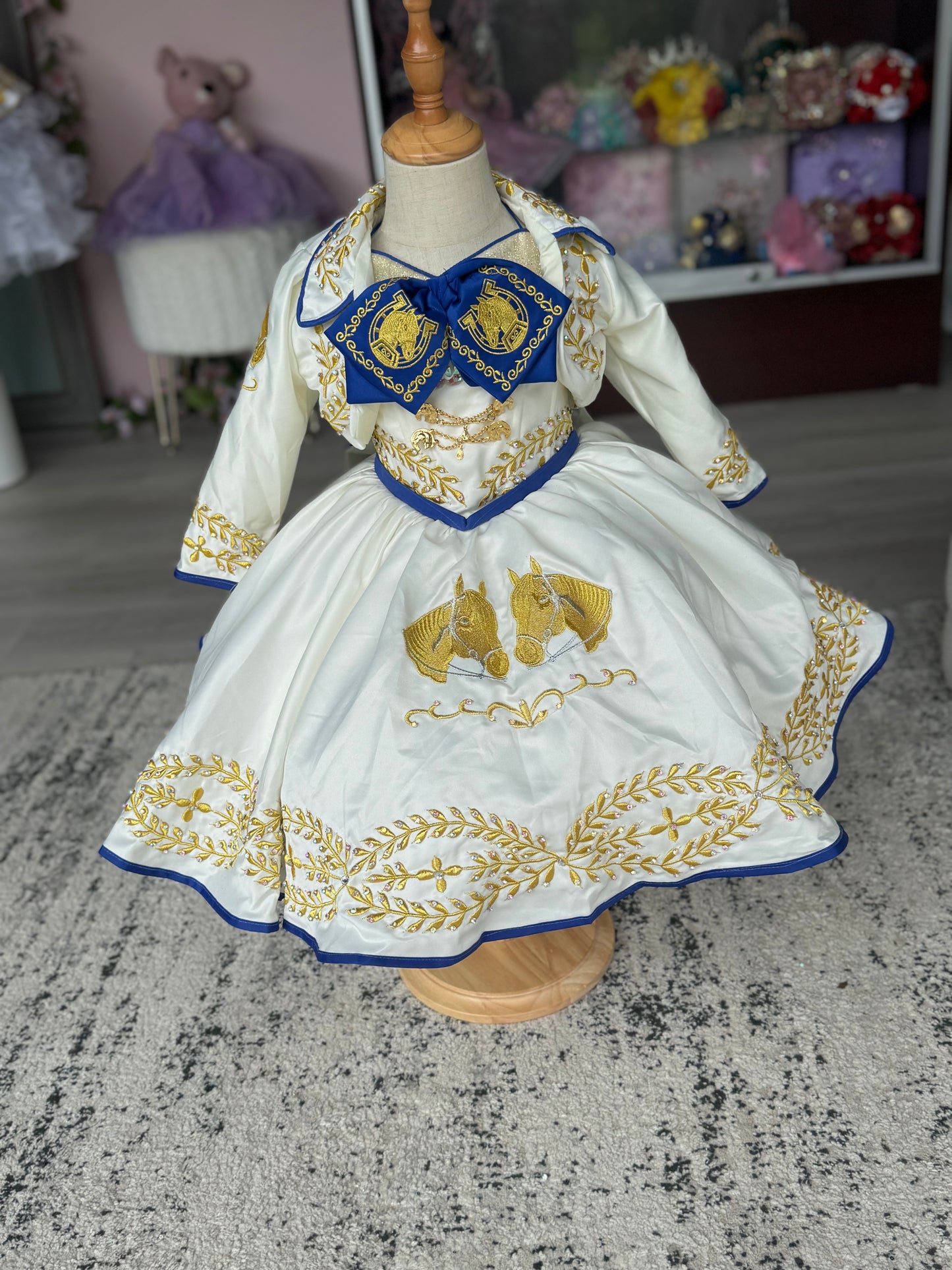 Maria Juana Royal Blue/Ivory