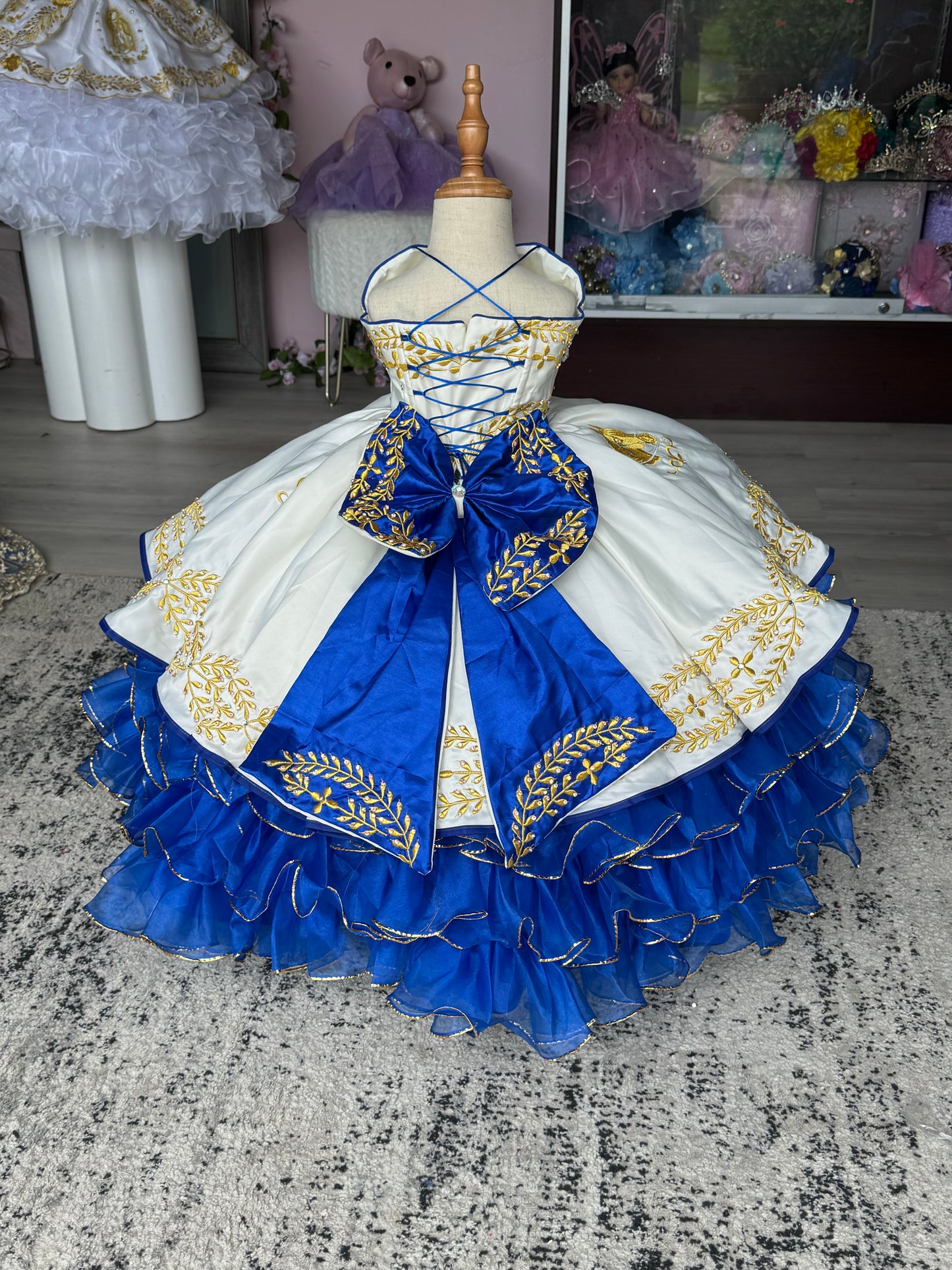 Maria Juana Royal Blue/Ivory