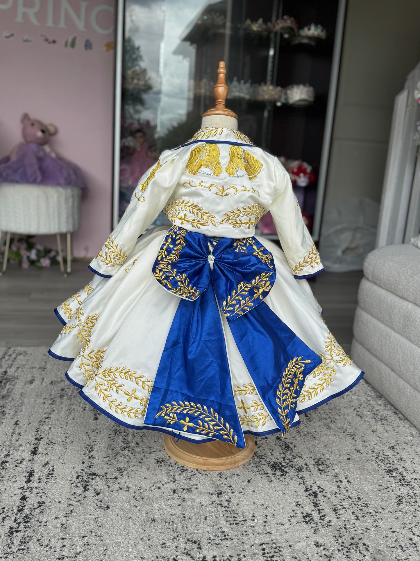 Maria Juana Royal Blue/Ivory
