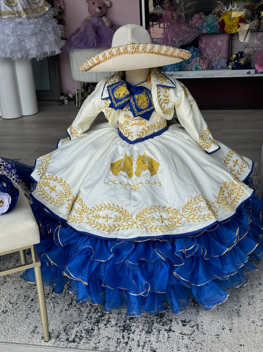 Maria Juana Royal Blue/Ivory